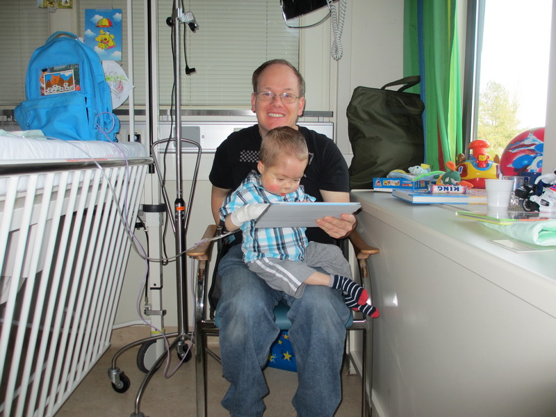 Boekje kijken met papa