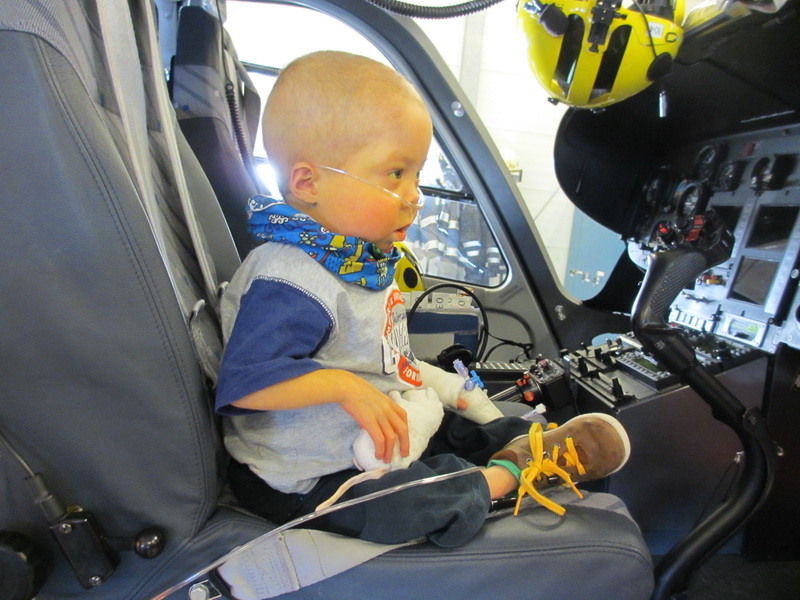 In de cockpit zitten