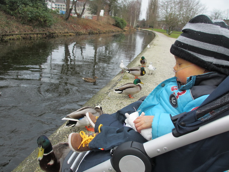voor het eerst weer naar buiten